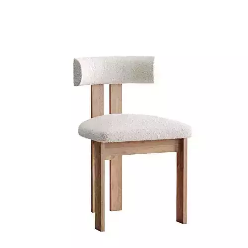 Ceremonie Boucle Dining Chair  3D model