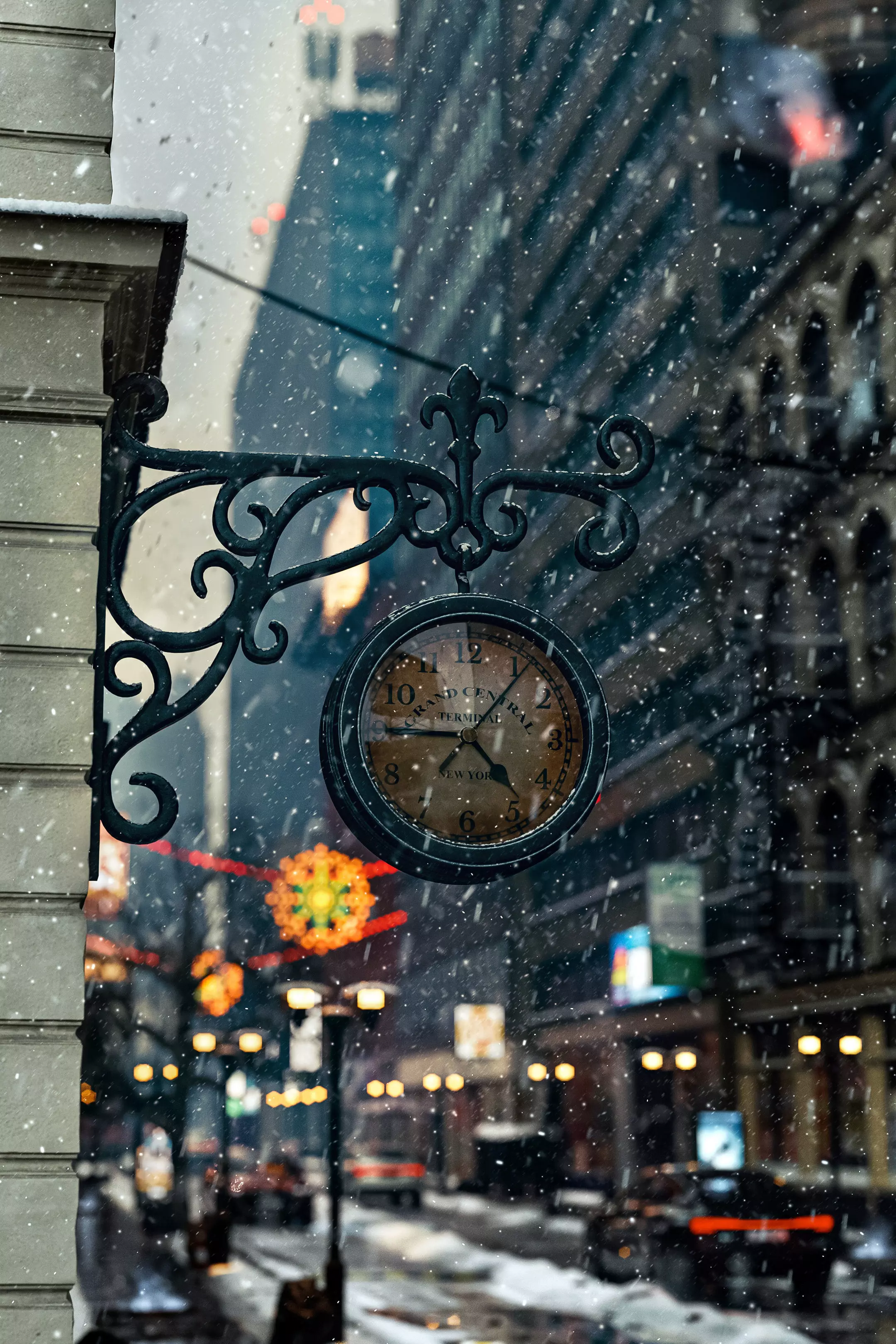 Street Wall Clock 3D model_0