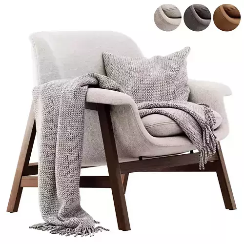 Agnese Armchair by Tacchini 3D model