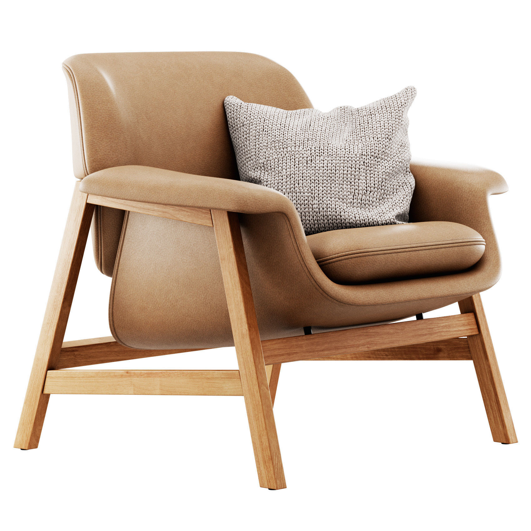 Agnese Armchair by Tacchini 3D model_2