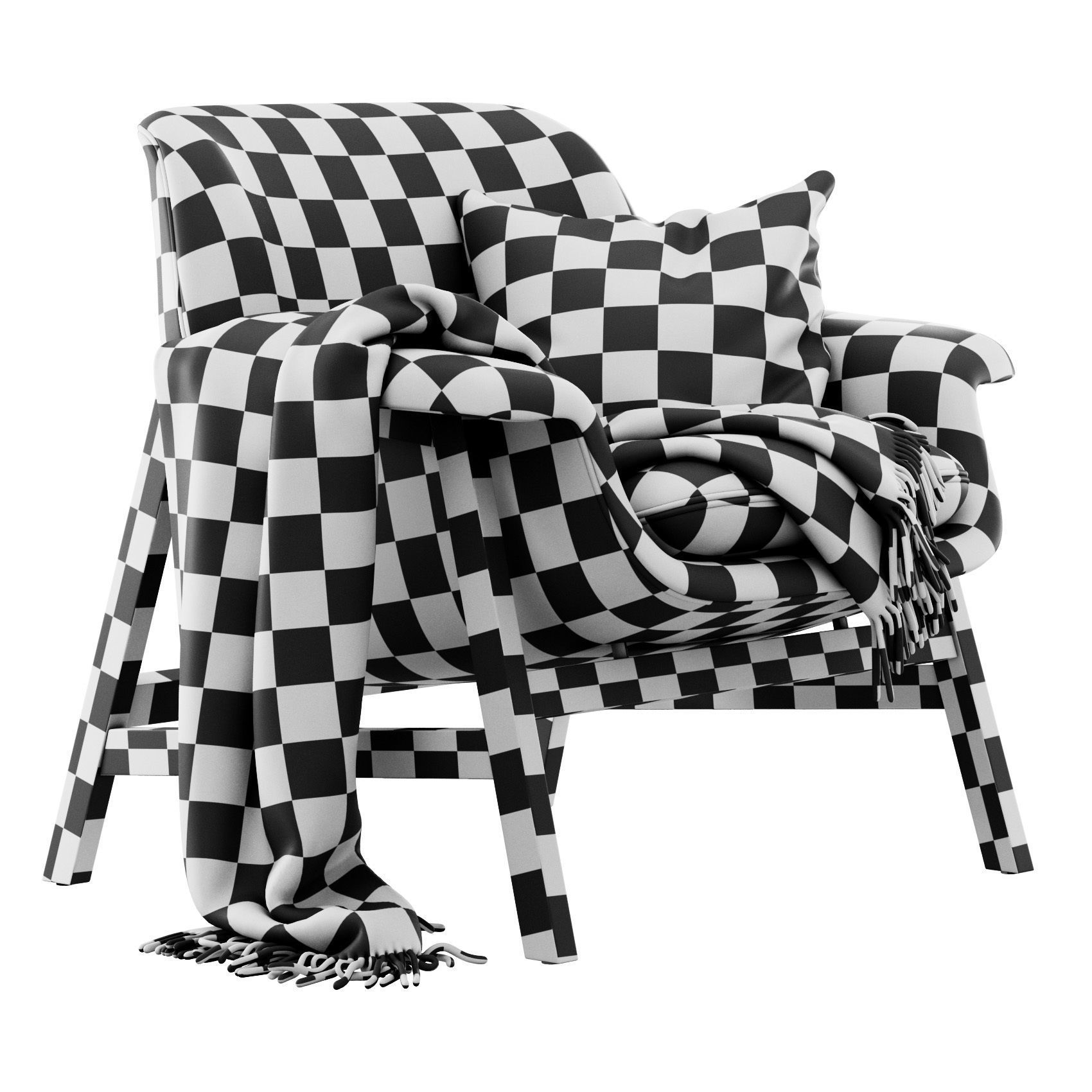 Agnese Armchair by Tacchini 3D model_10