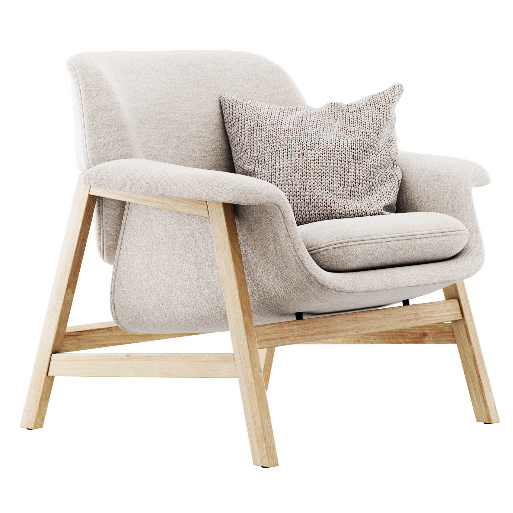 Agnese Armchair by Tacchini 3D model_3