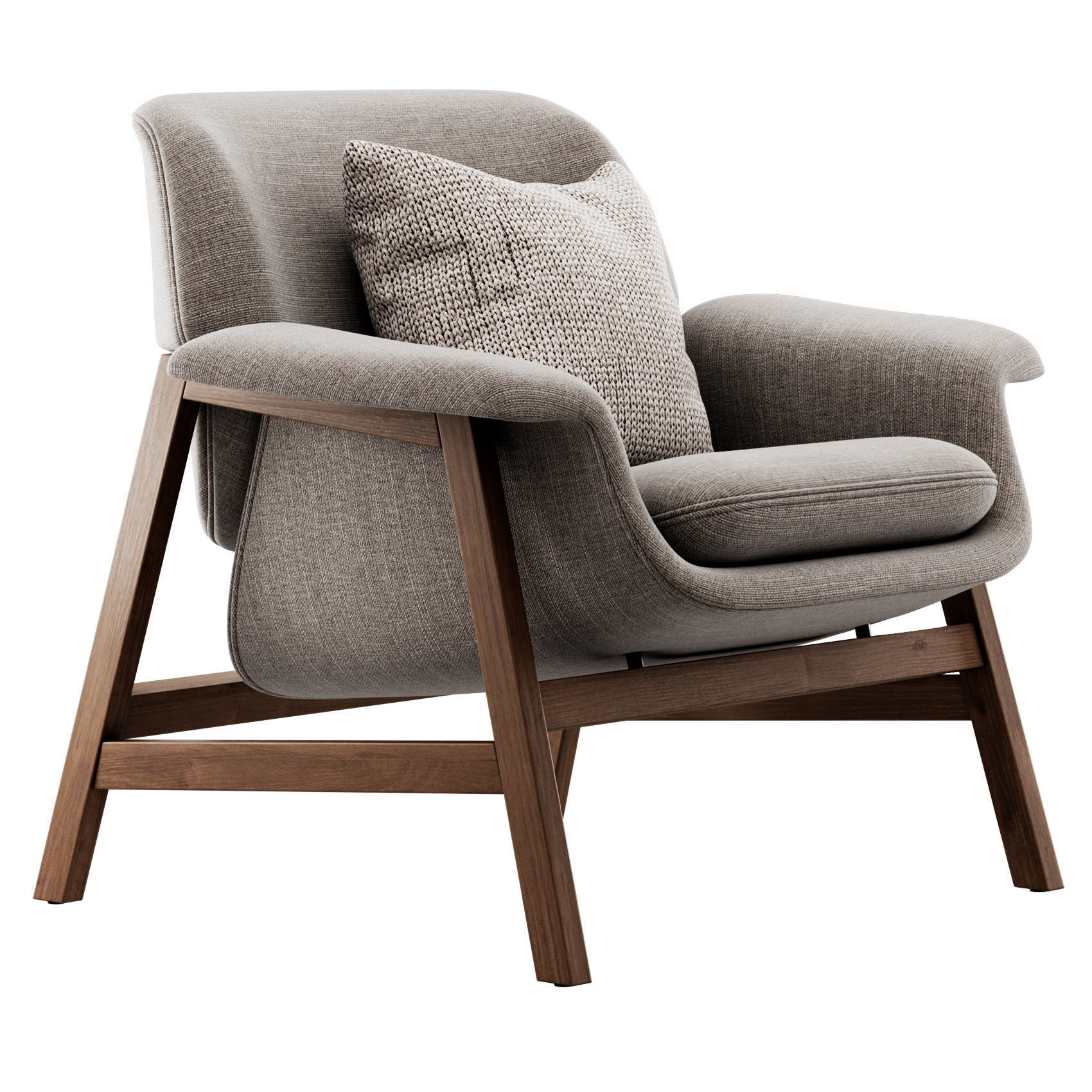 Agnese Armchair by Tacchini 3D model_1