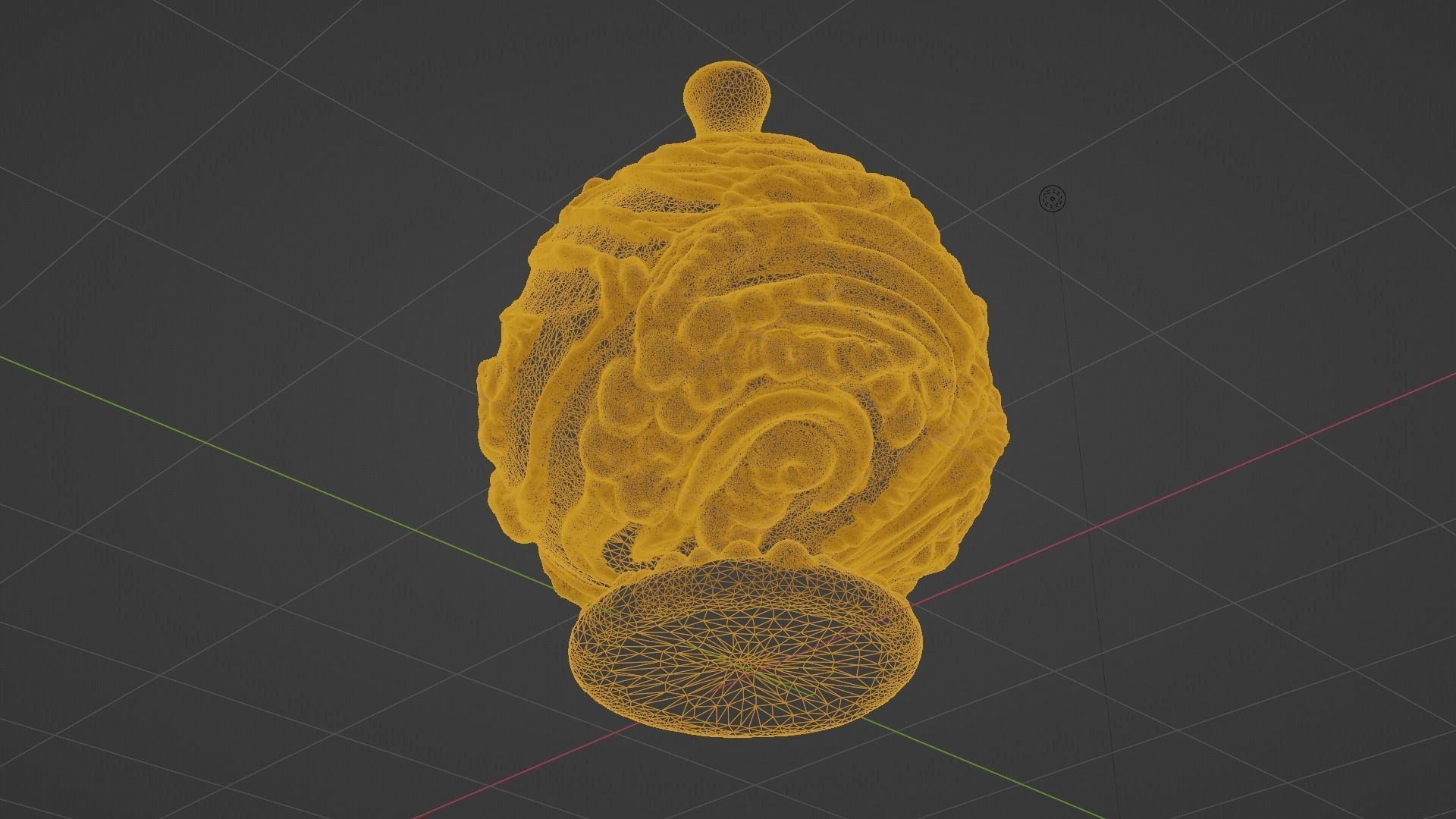 Serpe Terracotta Vase with Antique mandala details 3D model_30