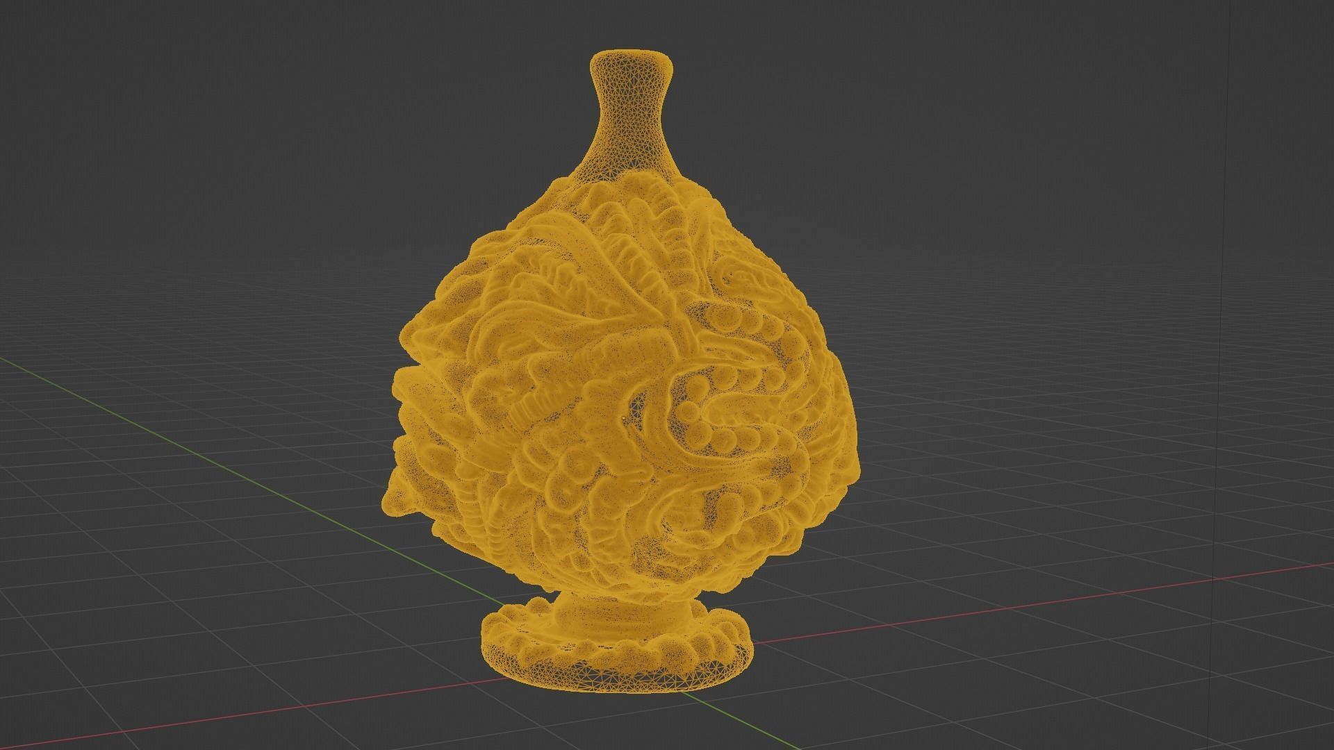 Serpe Terracotta Vase with Antique mandala details 3D model_27
