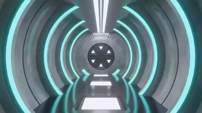 Sci fi Carridor 3D model