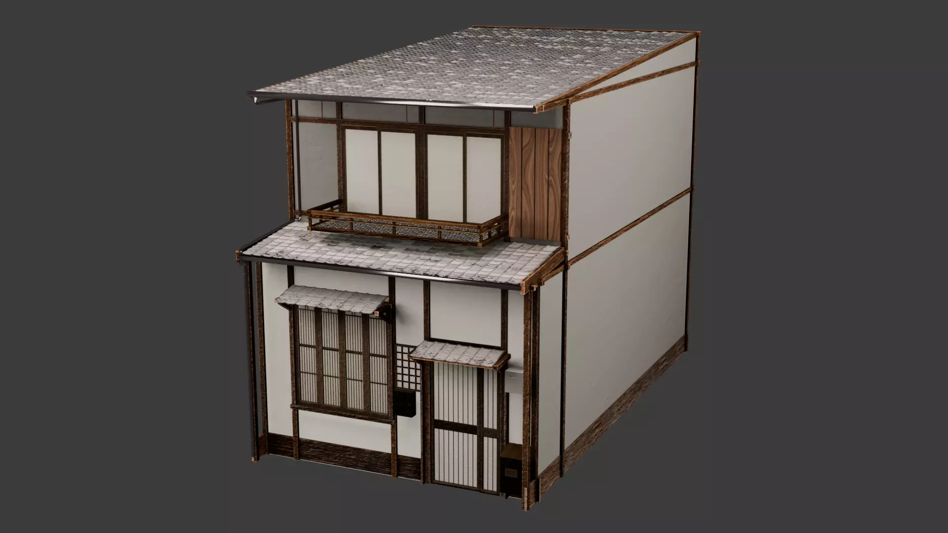 Realistic House Japan Style - 4K Res Texture Free 3D model