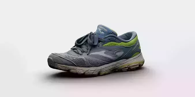 Hyper Realistic Sports Shoe old Photogrammetry in High Low Poly