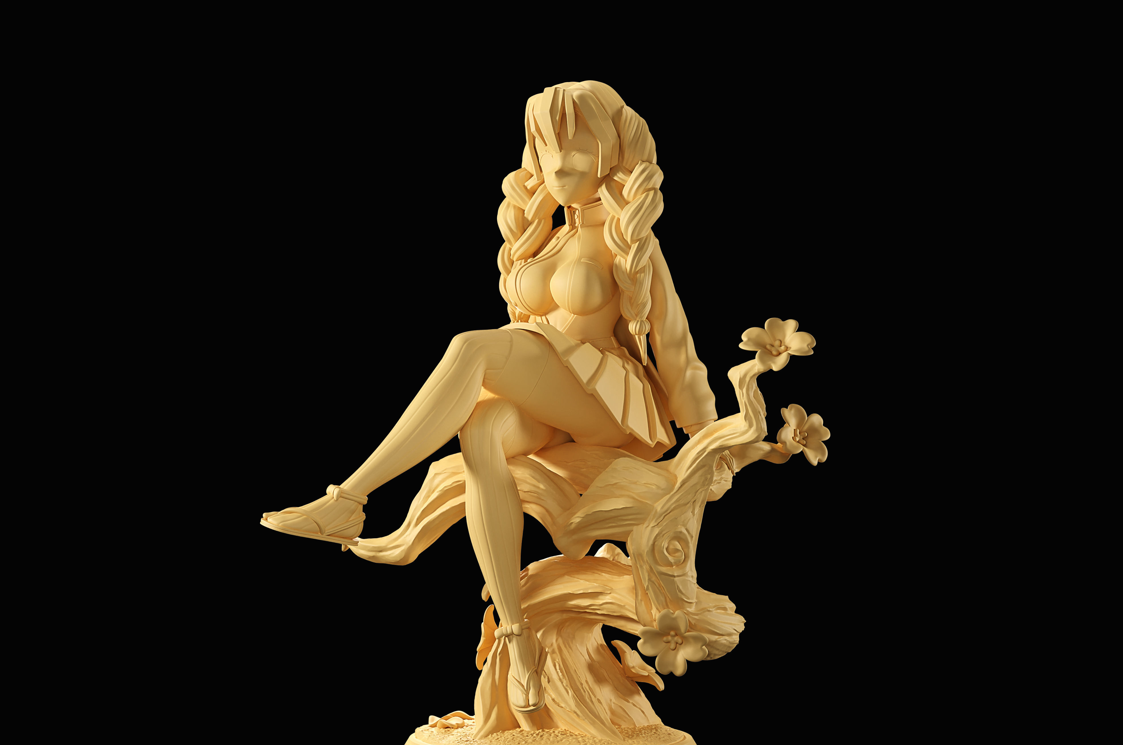 Mitsuri Kanroji  3D print model_3