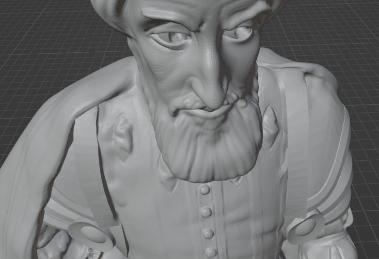 Hernan Cortes 3D print model_16