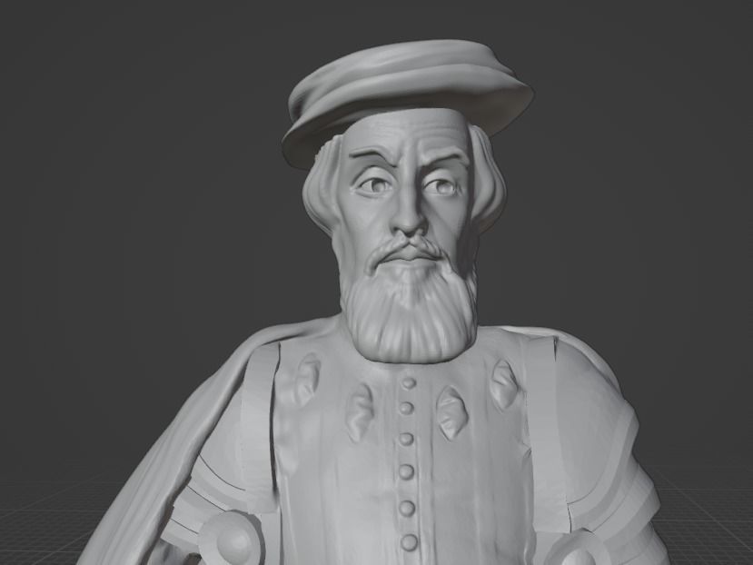 Hernan Cortes 3D print model_1