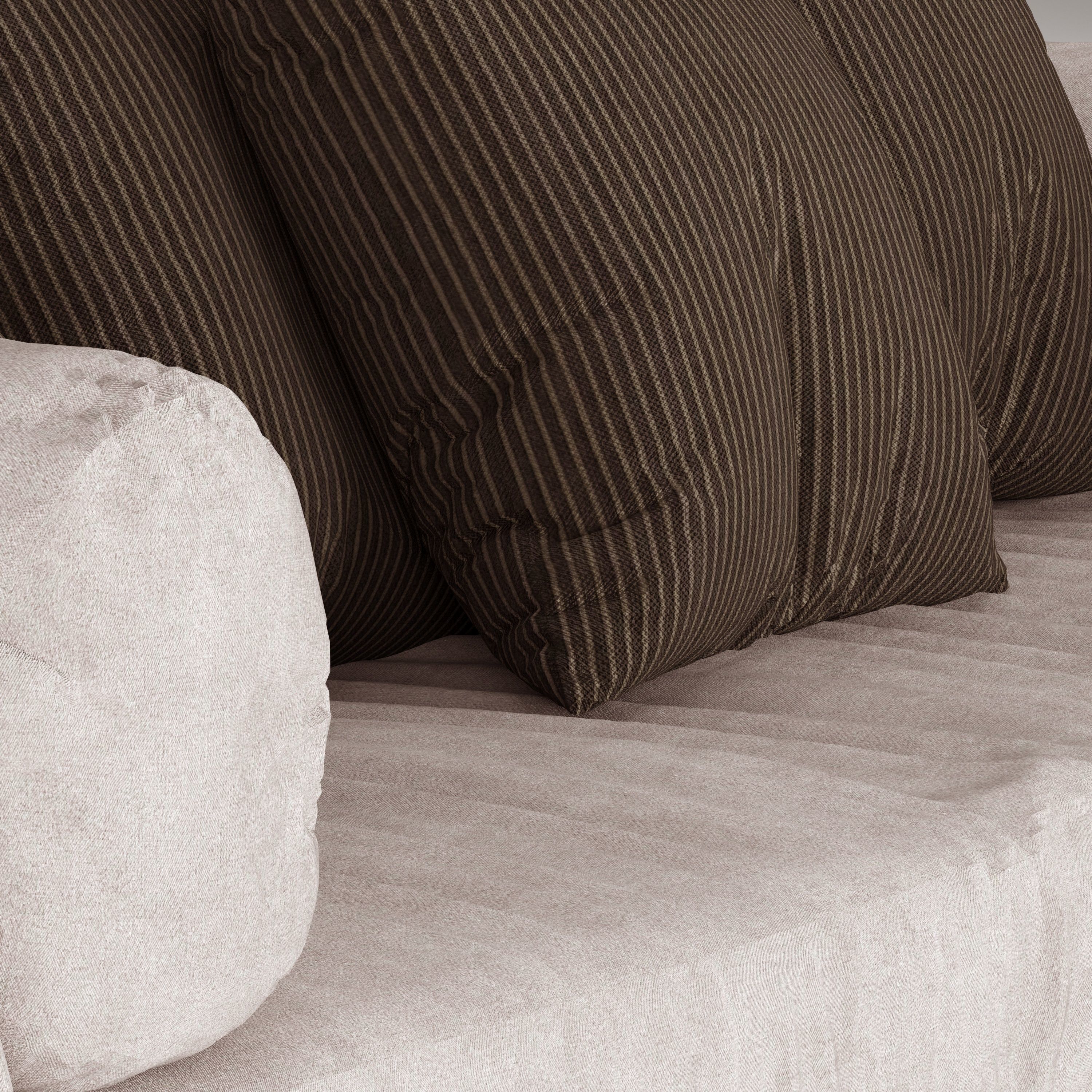 Modern Looking Covered Sofa 3D model_7