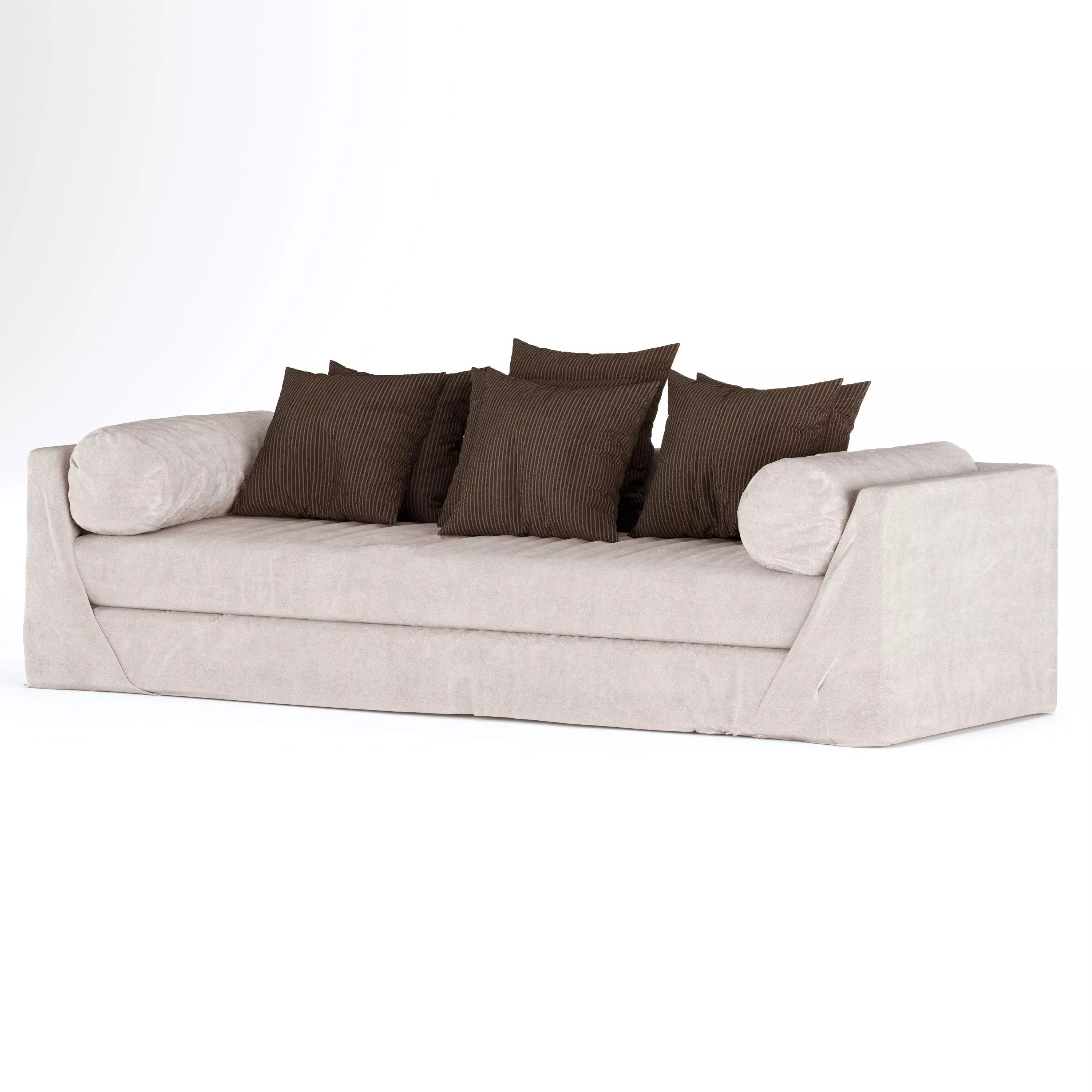 Modern Looking Covered Sofa 3D model_0