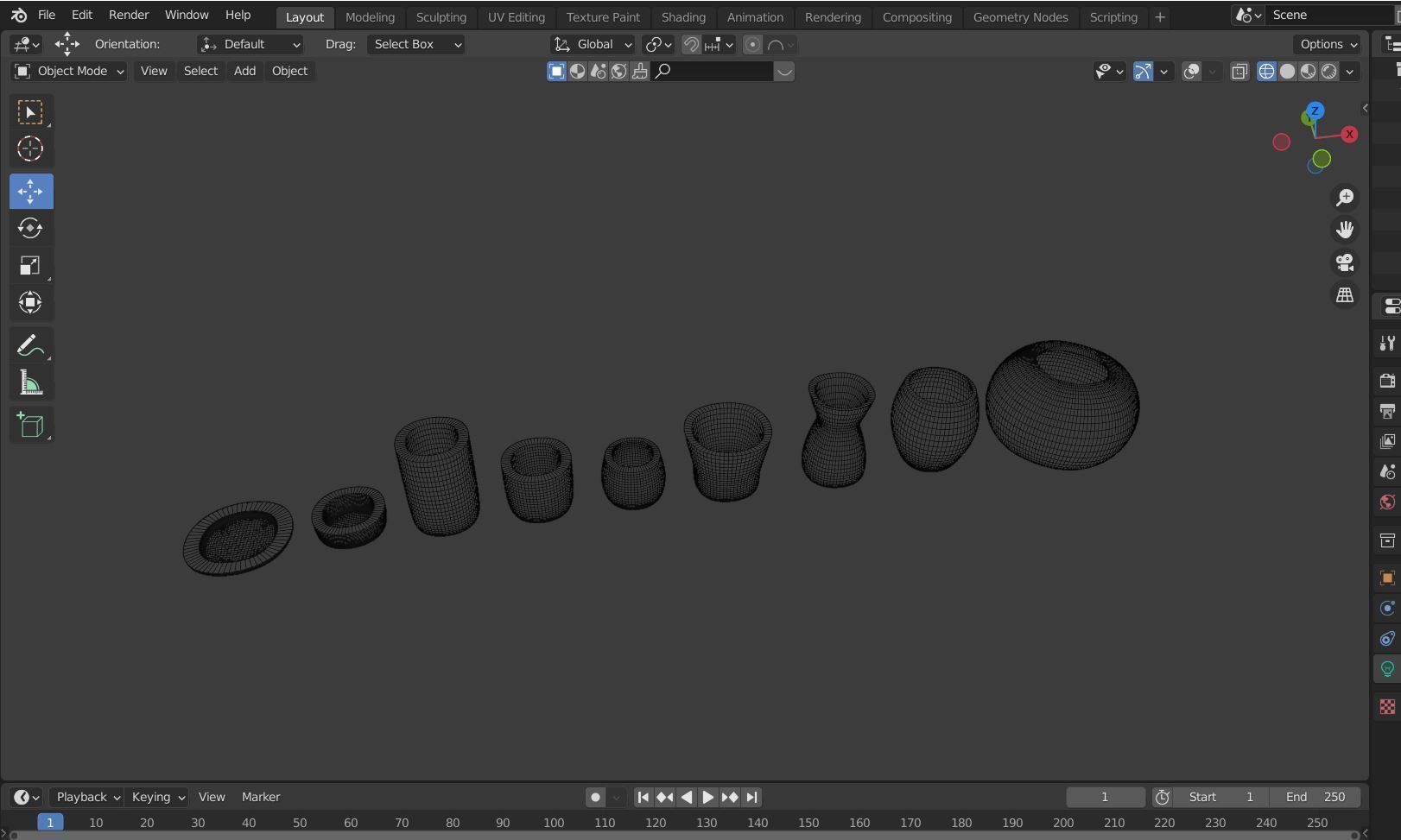 Pottery creator starter kit with vases and dishes 3D print model_43