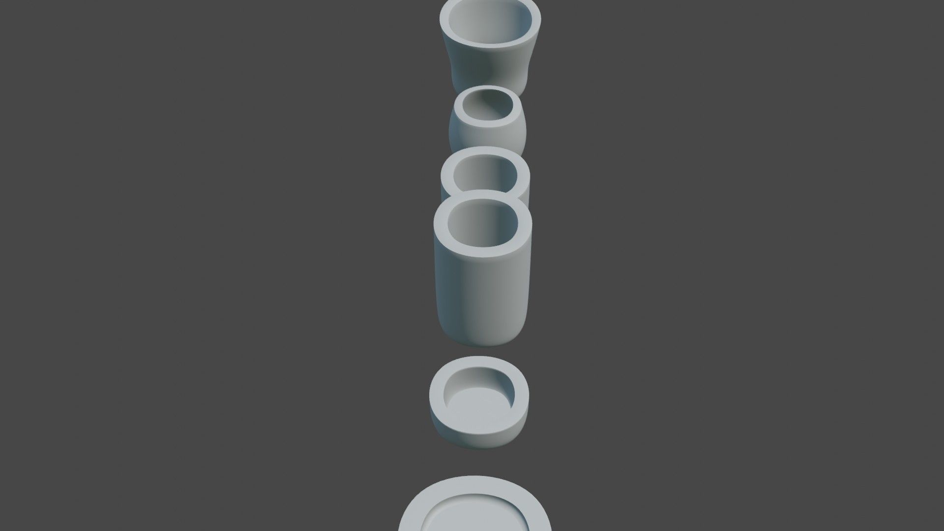 Pottery creator starter kit with vases and dishes 3D print model_18