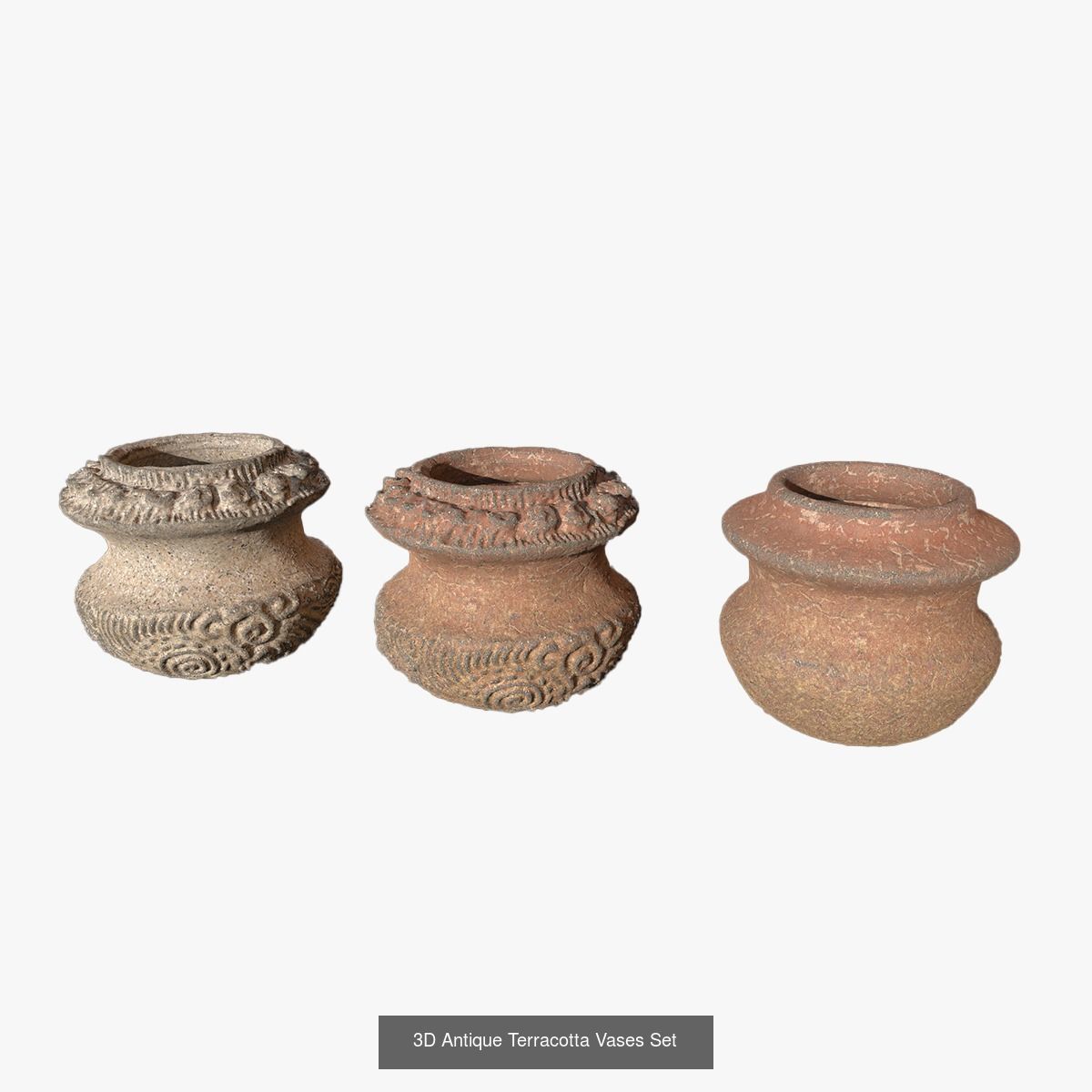 Ancient Pottery 3D Model Collection_2