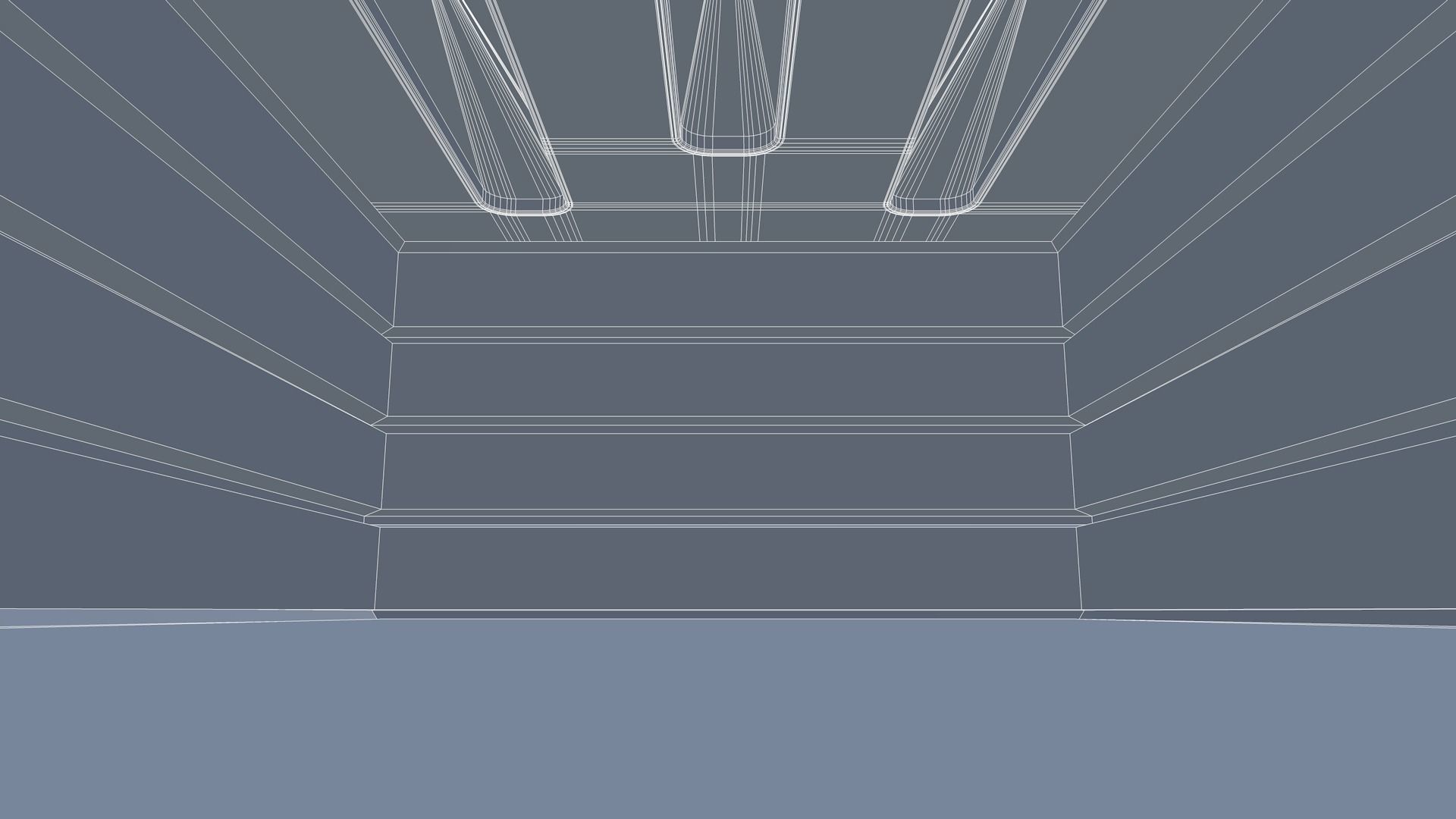 Futuristic Room Low-poly 3D model_6