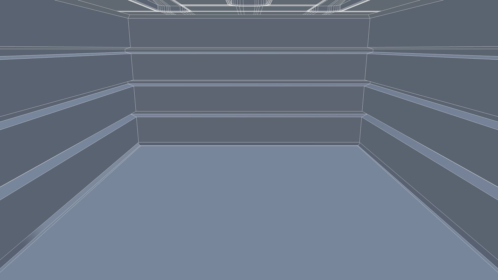 Futuristic Room Low-poly 3D model_7