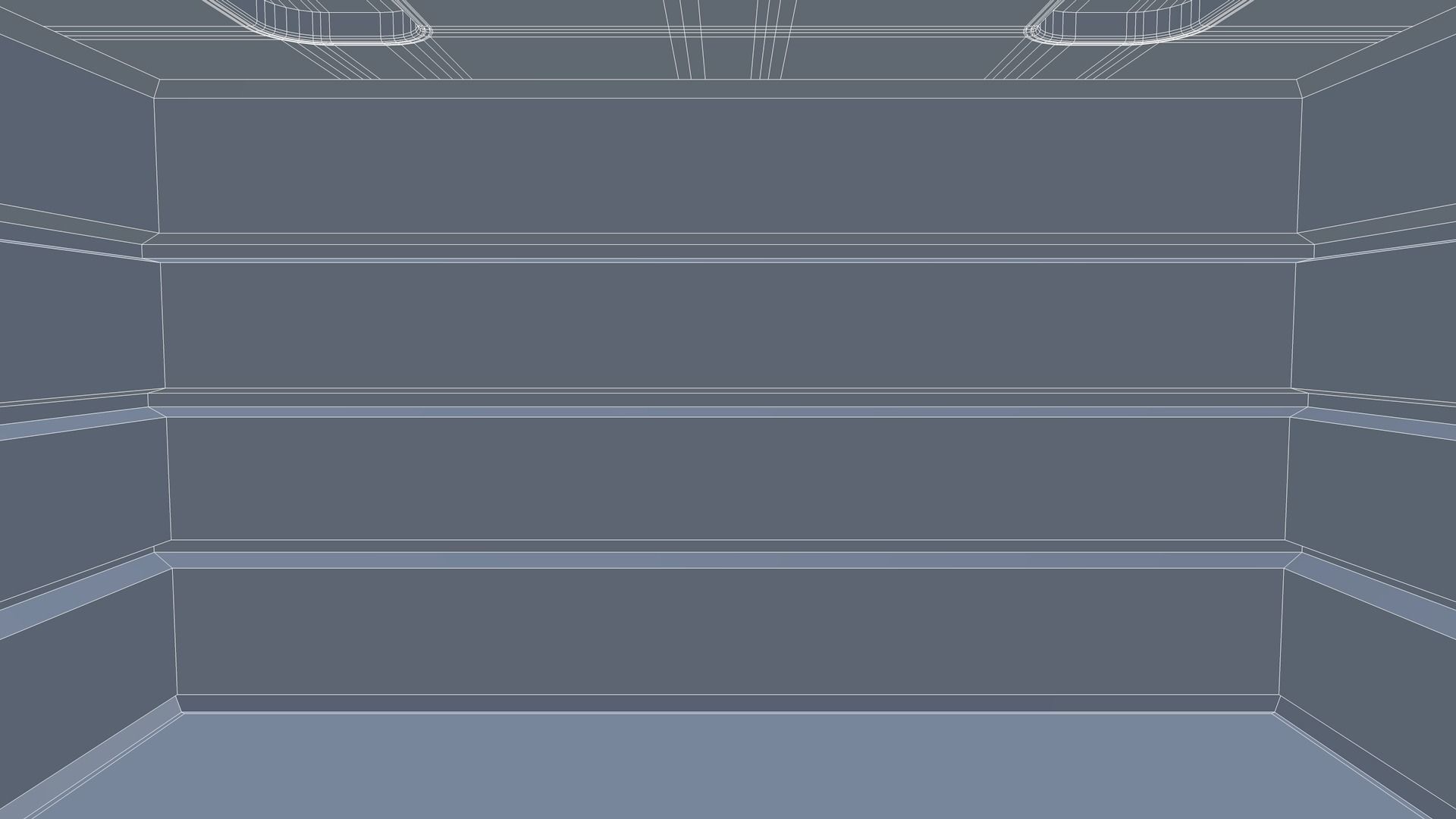 Futuristic Room Low-poly 3D model_9