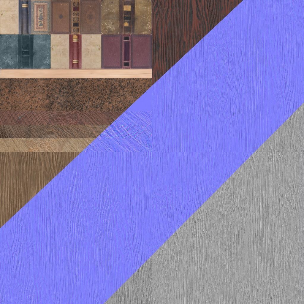 BookShelf  Low-poly 3D model_8