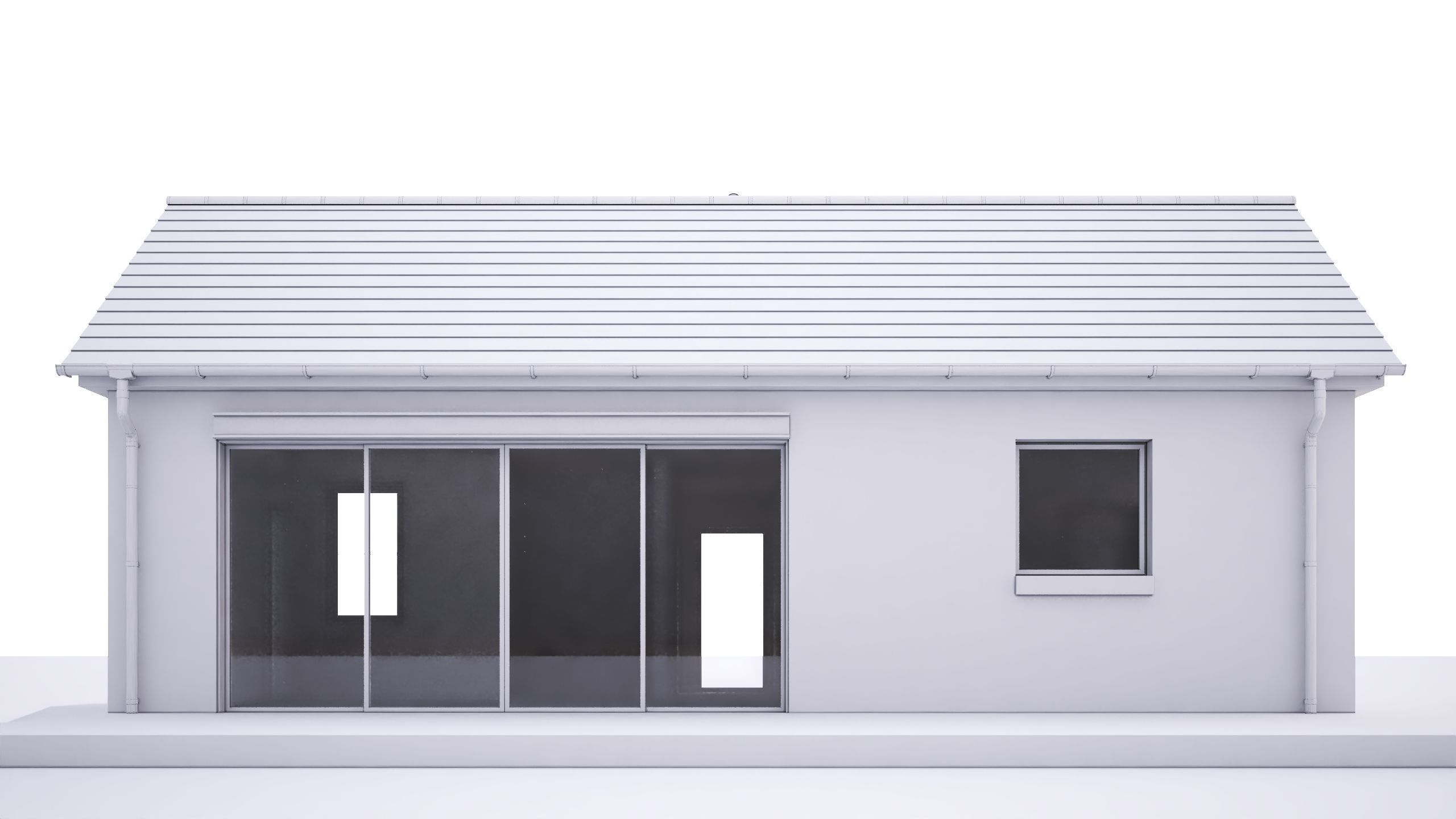 British House Park Farm 3D model_4