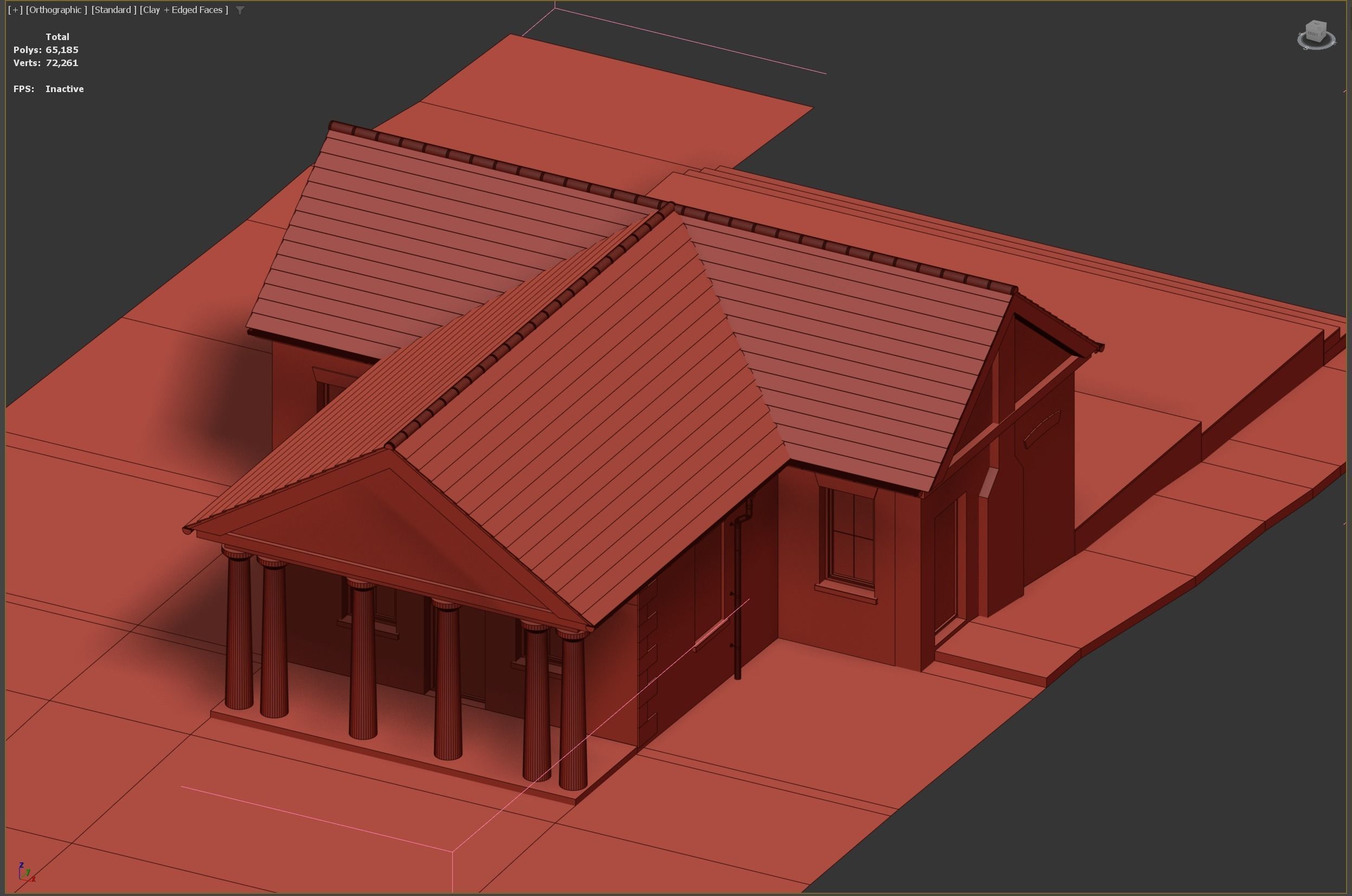 British House Park Farm 3D model_7