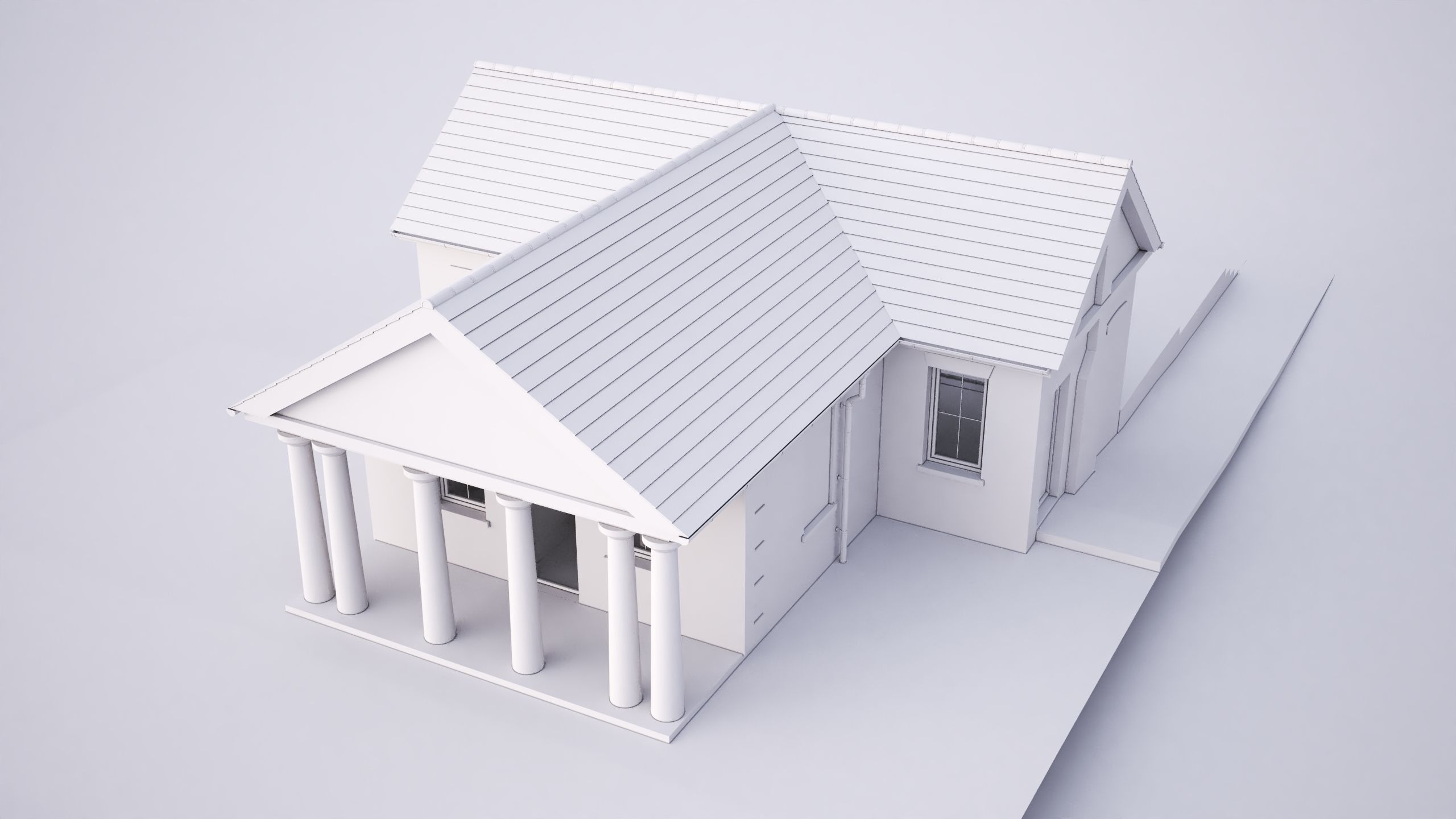 British House Park Farm 3D model_6