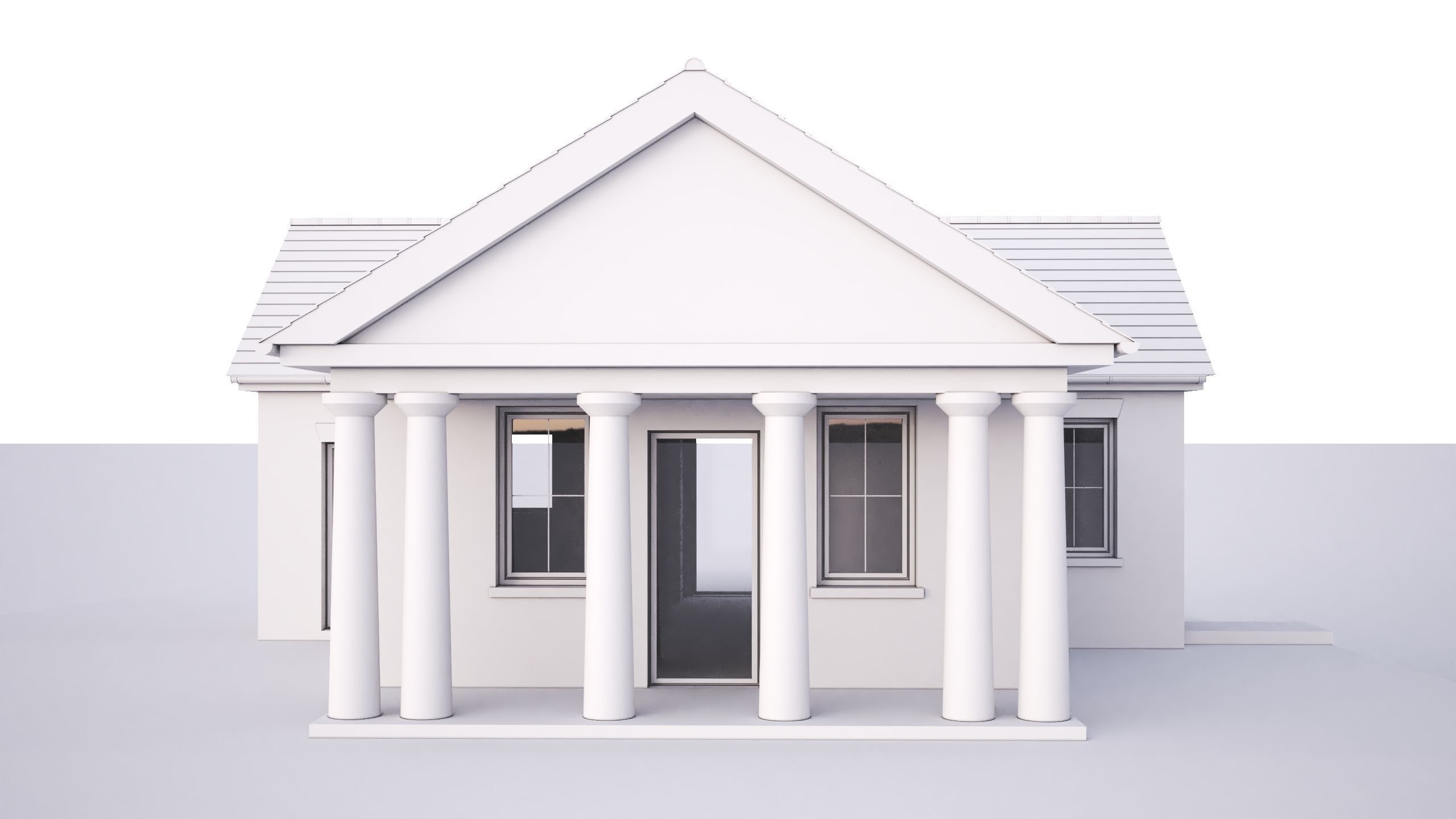 British House Park Farm 3D model_1