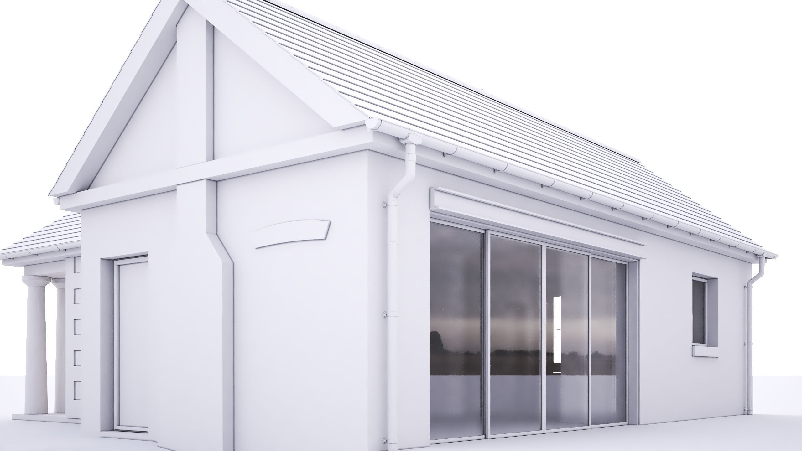 British House Park Farm 3D model_5