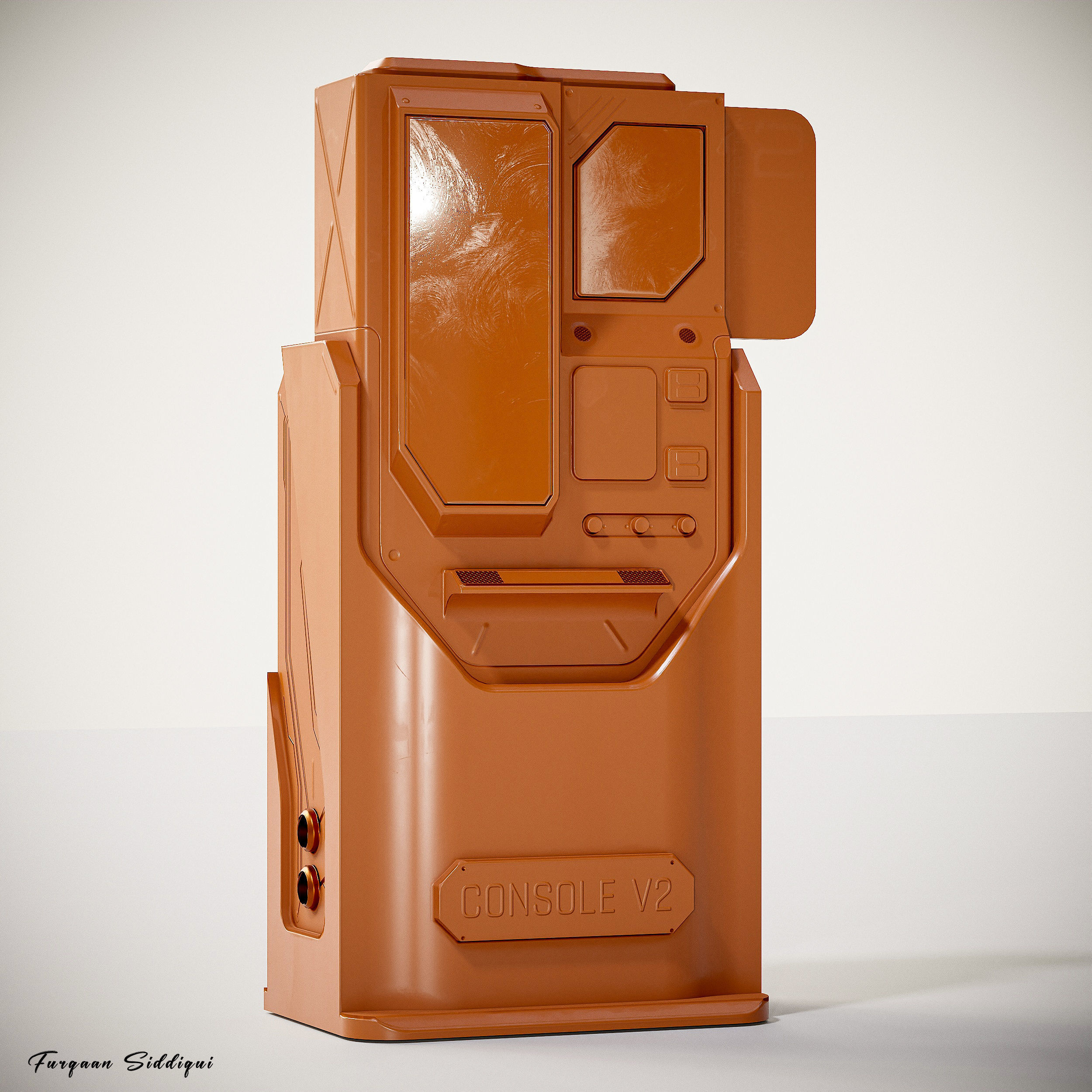 Sci-fi Console V2 PBR Low-poly 3D model_14