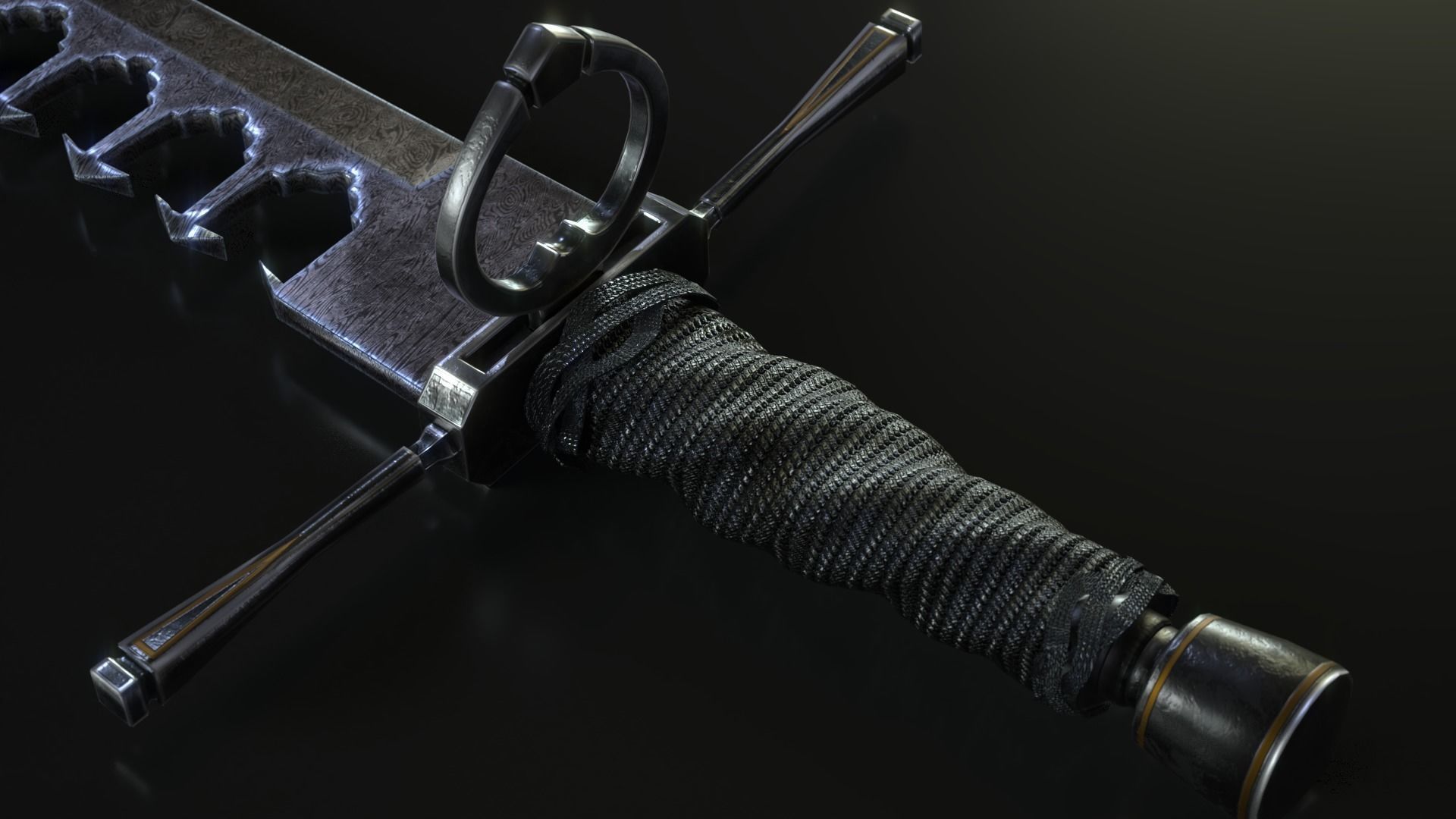 THE SWOARD-BREAKER Low-poly 3D model Low-poly 3D model_3