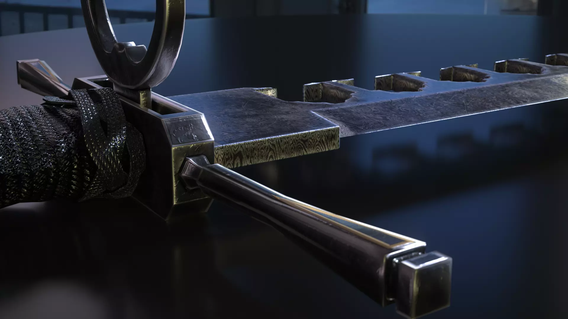 THE SWOARD-BREAKER Low-poly 3D model Low-poly 3D model_0