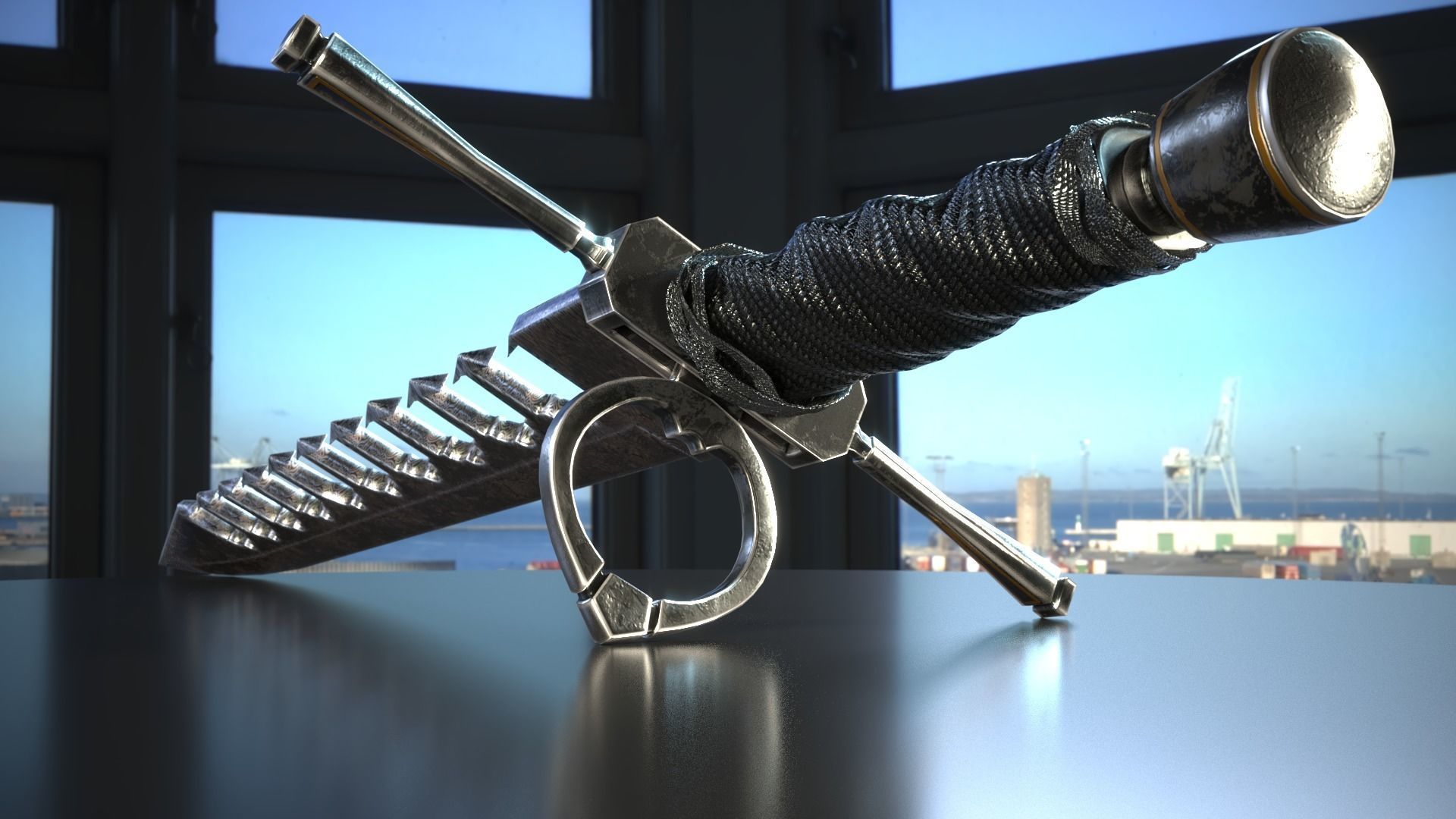 THE SWOARD-BREAKER Low-poly 3D model Low-poly 3D model_6