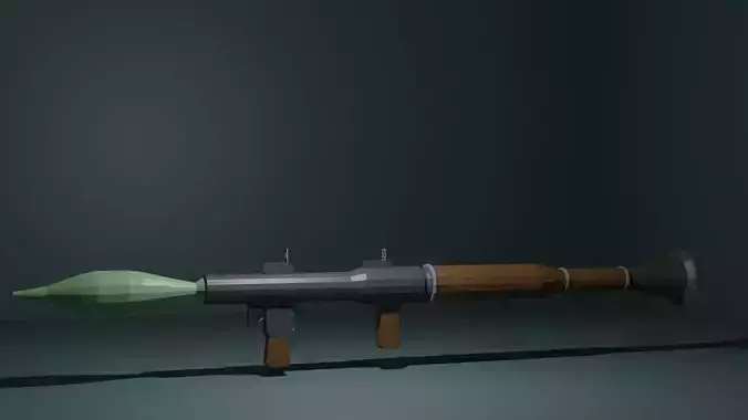rpg-7 low poly model