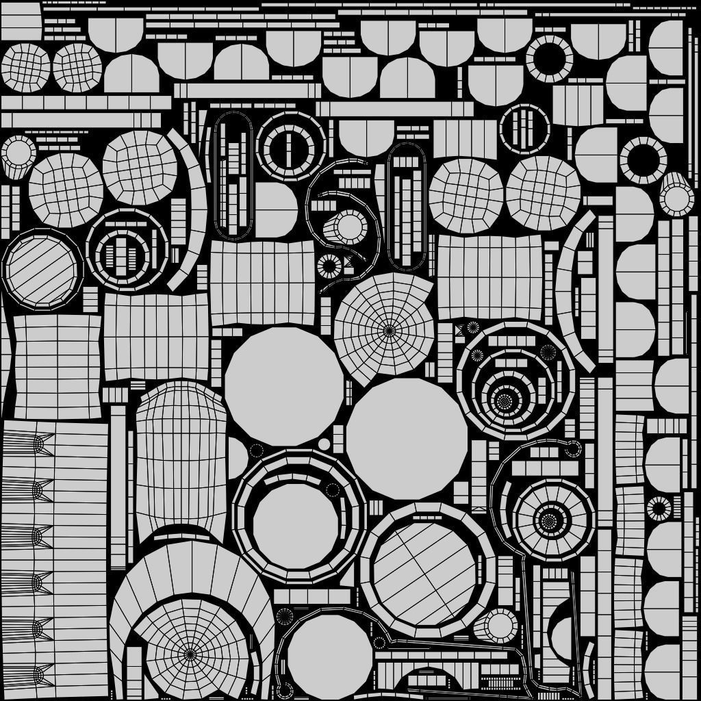 Engine Blade Final Fantasy XV Low-poly 3D model_22