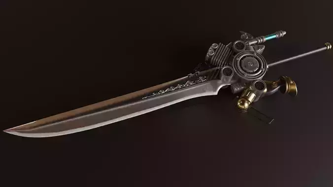 Engine Blade Final Fantasy XV Low-poly 3D model