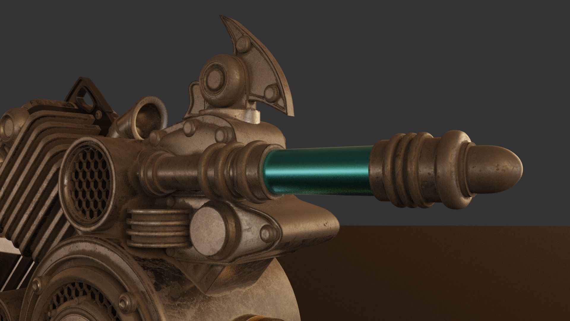 Engine Blade Final Fantasy XV Low-poly 3D model_7