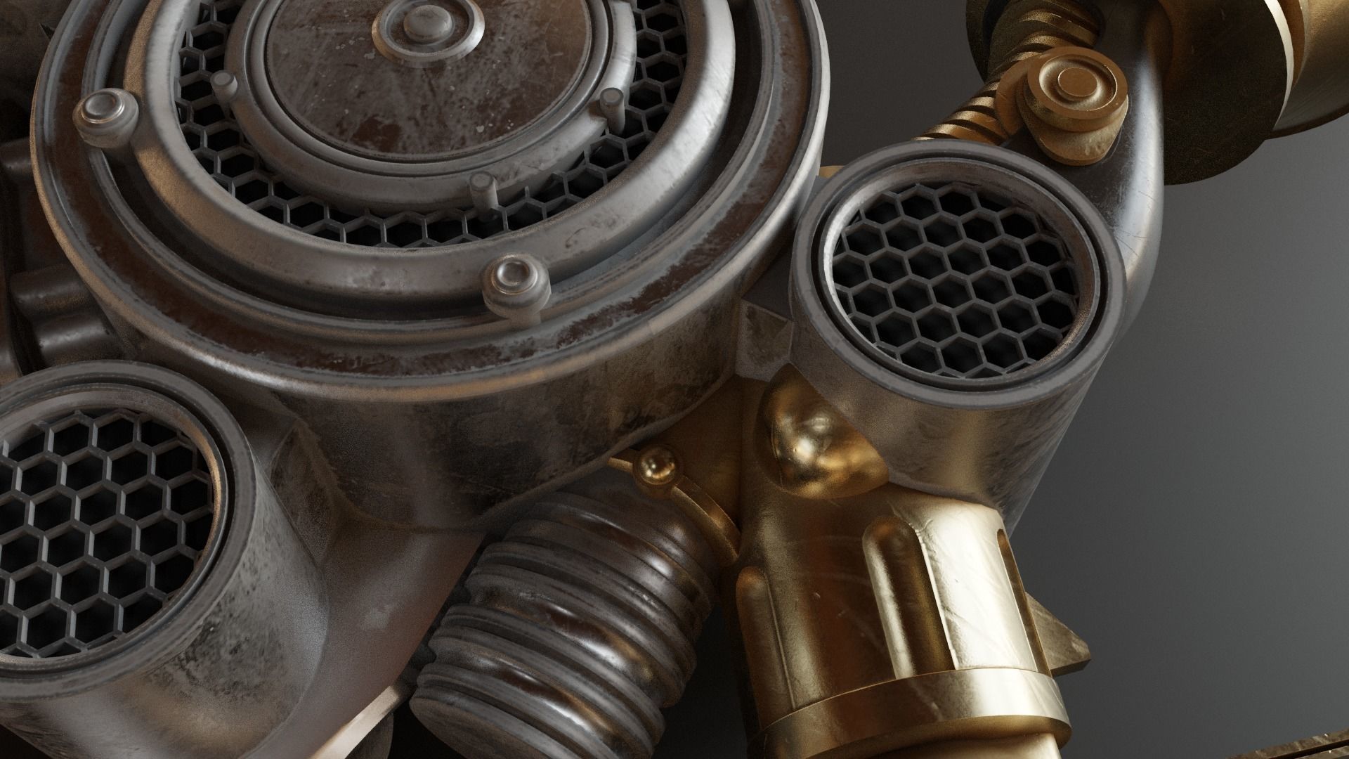 Engine Blade Final Fantasy XV Low-poly 3D model_1