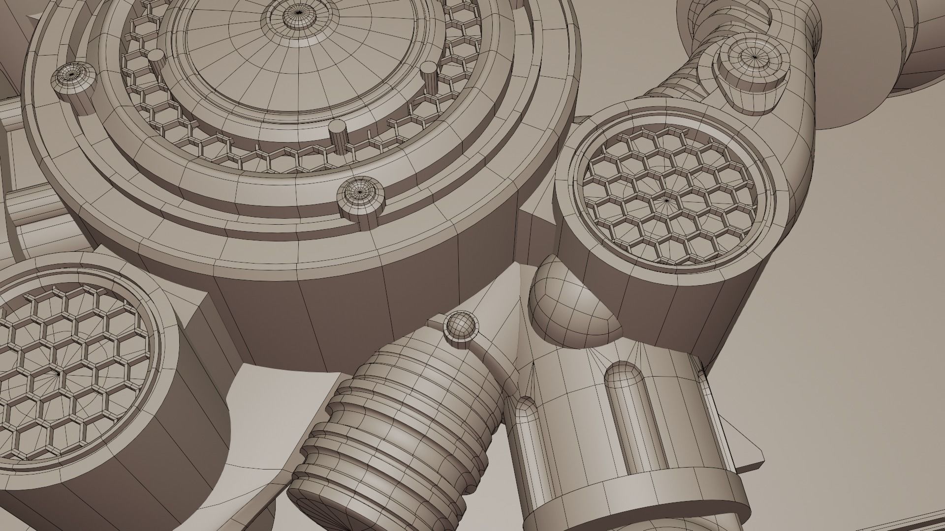 Engine Blade Final Fantasy XV Low-poly 3D model_14