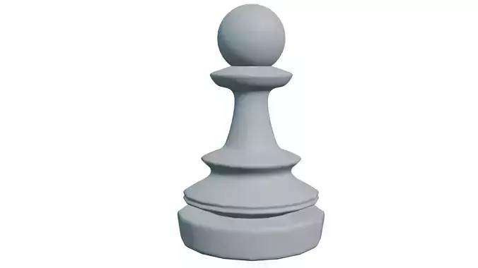 Chess Pawn Low-poly 3D model