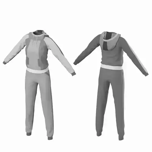 Woman Sportswear 12 High Poly Base Mesh