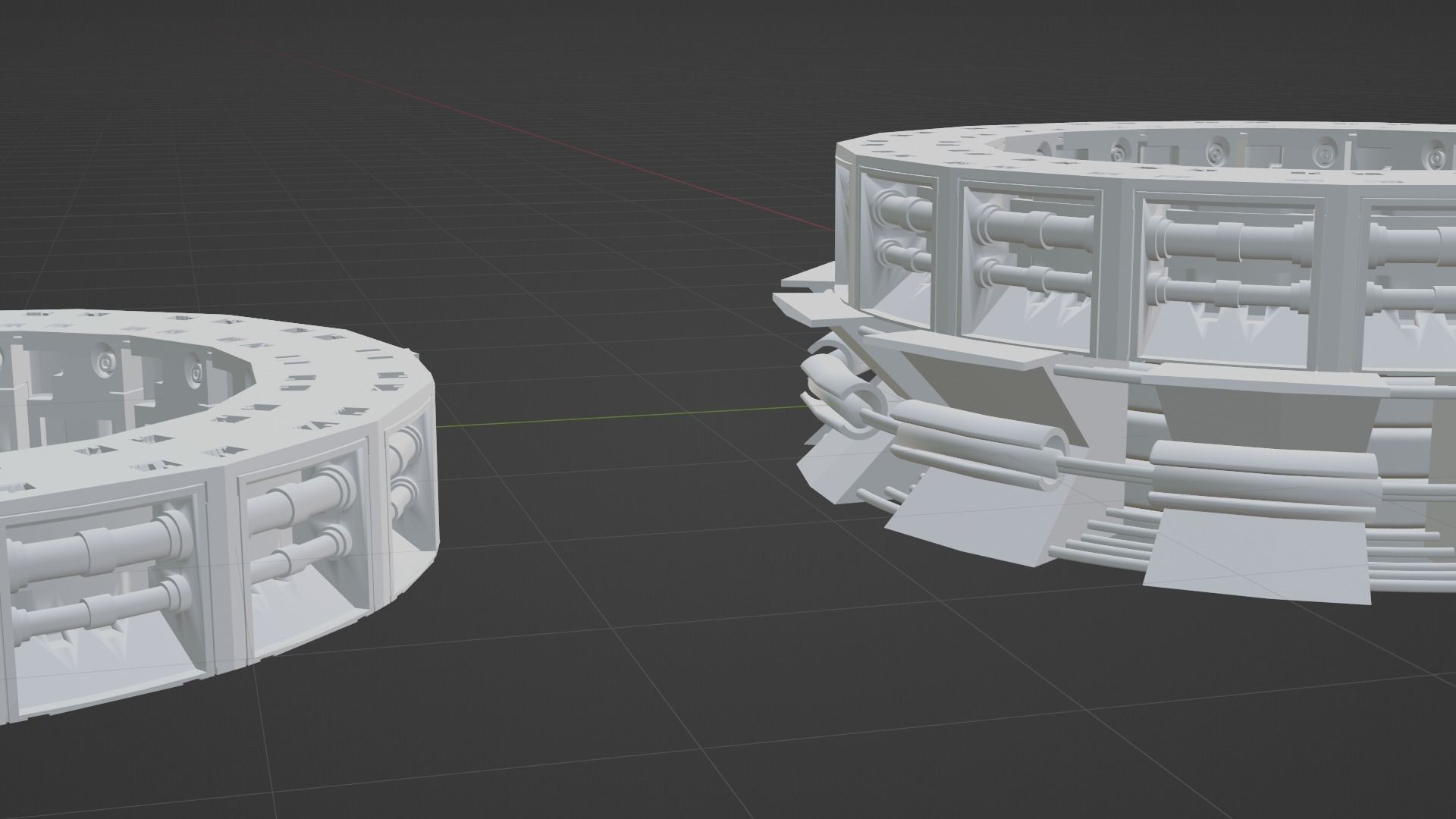 sci-fi mech compontent circular kitbash 3D model 3D print model_13