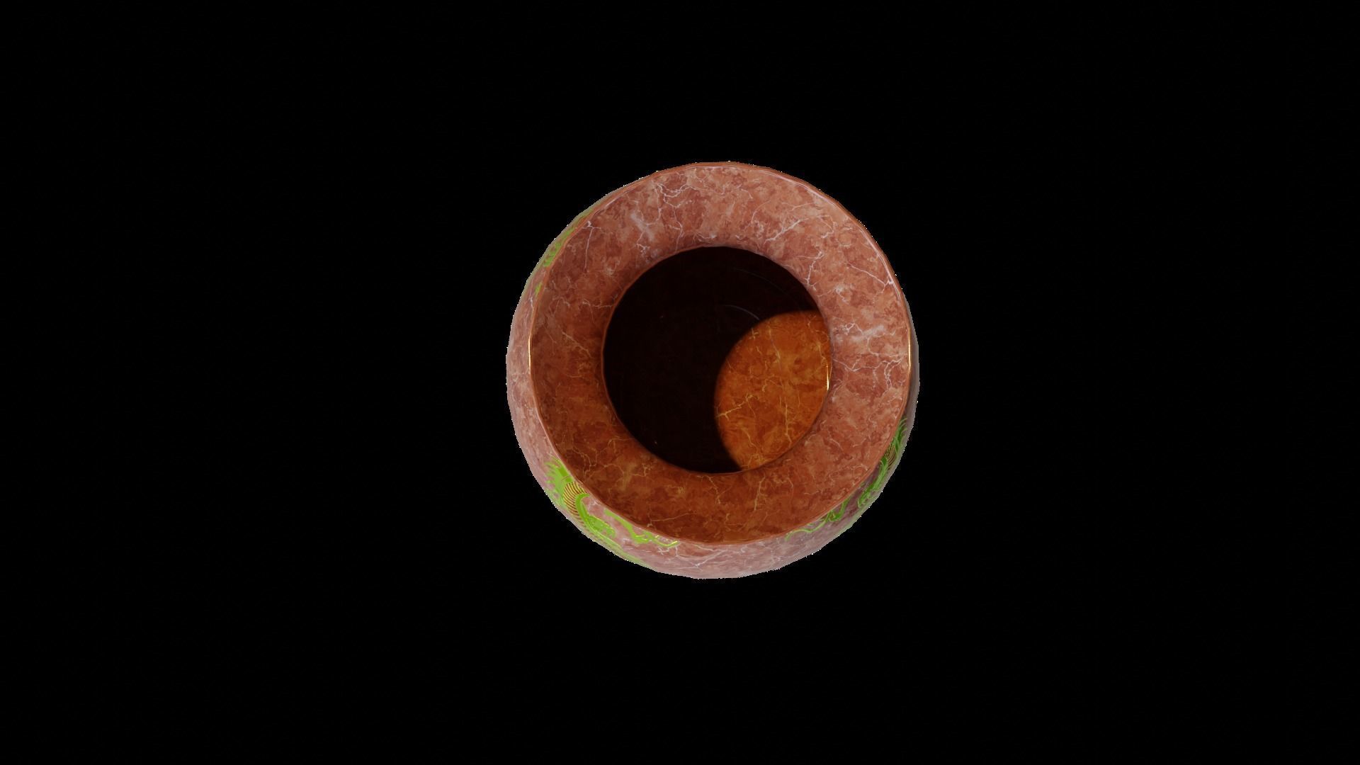 Dragon Vase Low-poly 3D model_4