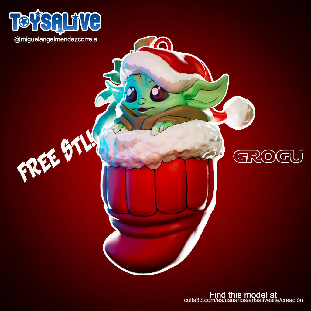 Grogu for 3d Printing 3D print model_5