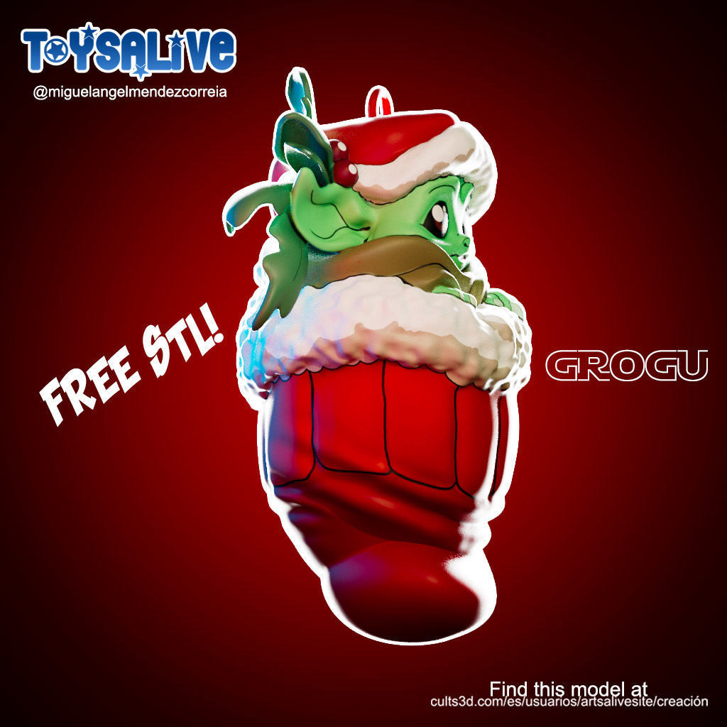 Grogu for 3d Printing 3D print model_2