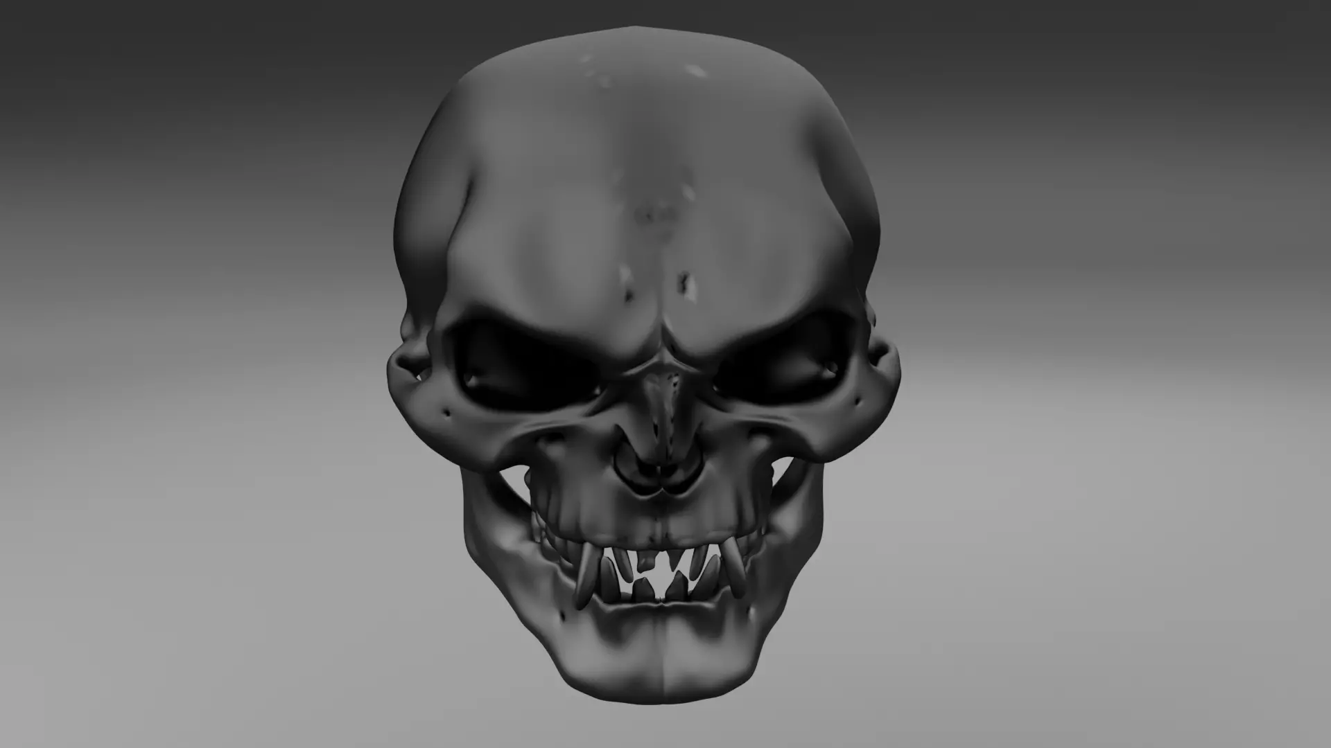creature skull 3D model_0