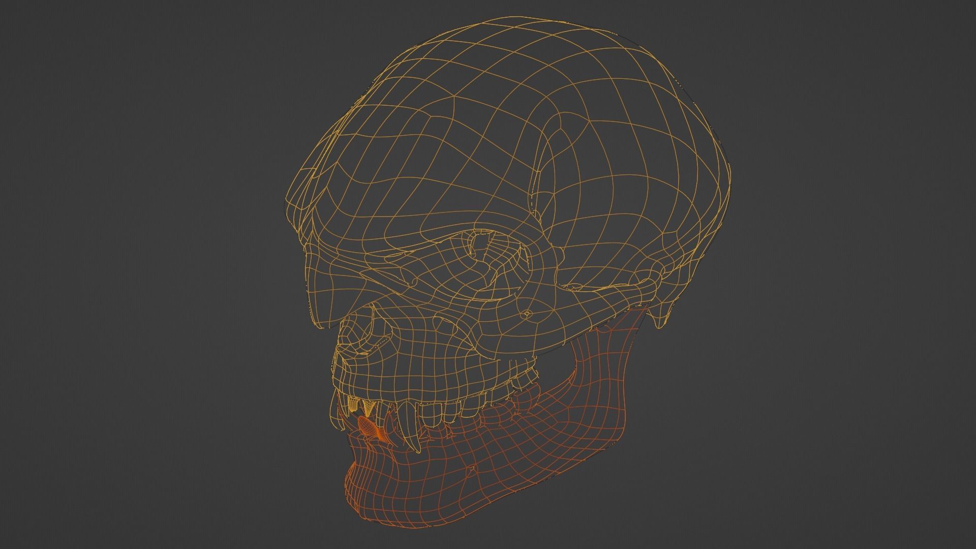 creature skull 3D model_7