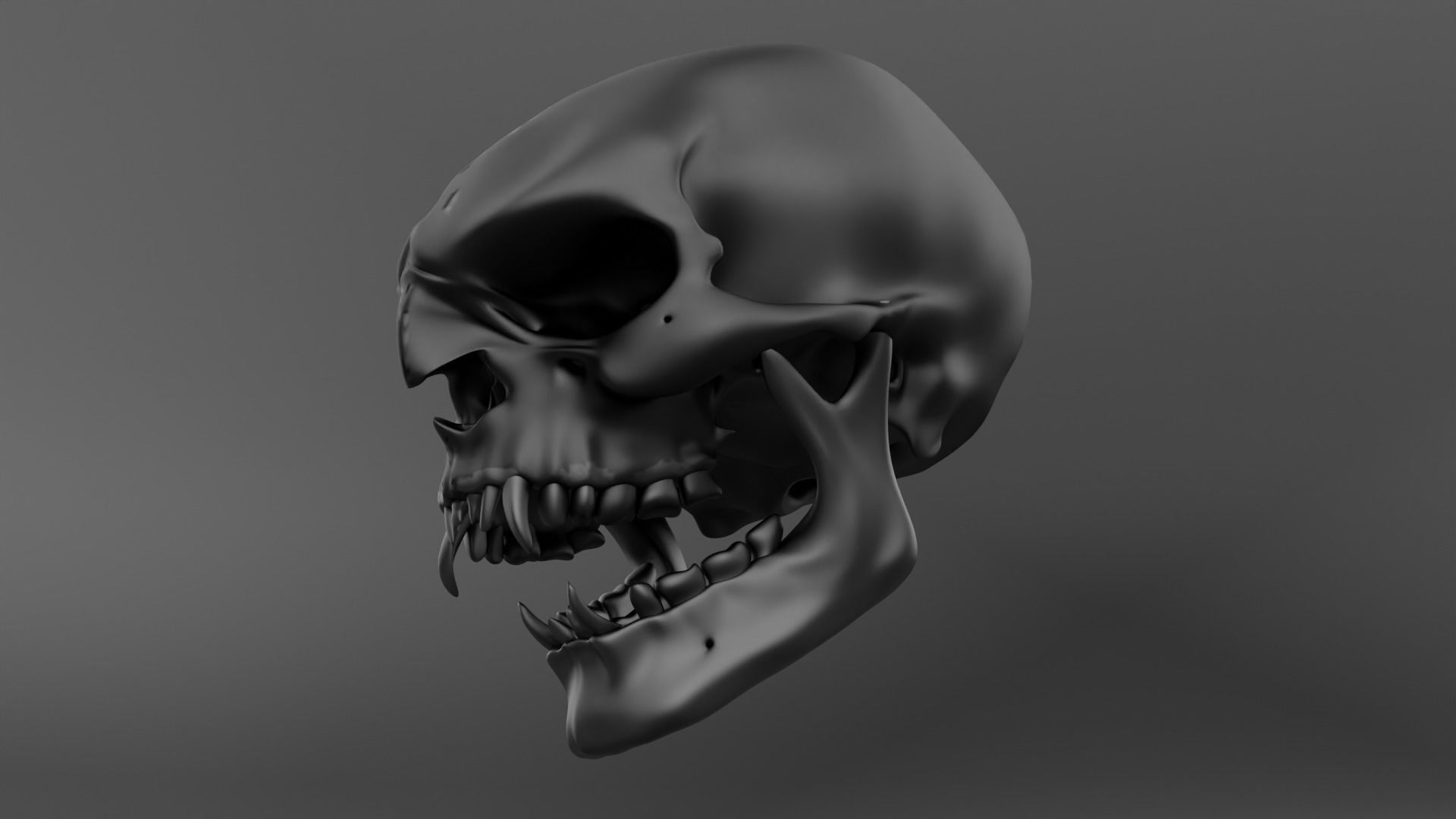 creature skull 3D model_5