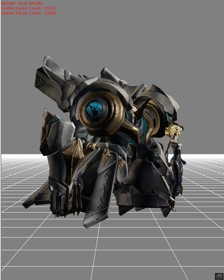Edith Ancient Guard Skin Low-poly 3D model_1