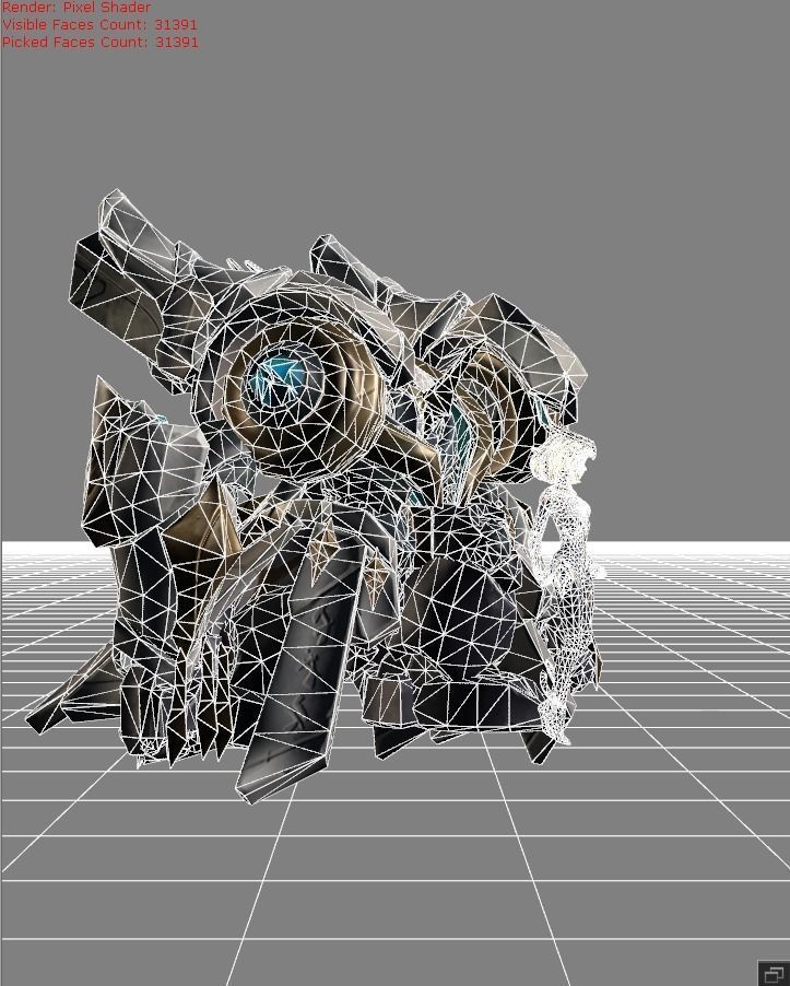 Edith Ancient Guard Skin Low-poly 3D model_6